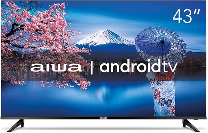 Smart TV Aiwa 43”, Android, Full HD, Borda Ultrafina, HDR10, Dolby Áudio - AWS-TV-43-BL-02-A